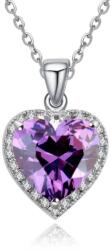 Steeel. hu - Nemesacél ékszer webáruház Lilac Crystal Heart kristályos nyaklánc