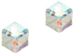 Steeel. hu - Nemesacél ékszer webáruház Exkluzív kristályos nemesacél fülbevaló - Cubes Crystal AB