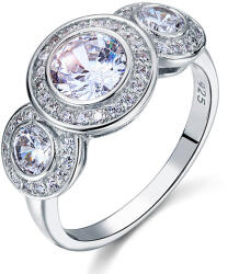 Steeel. hu - Nemesacél ékszer webáruház Ezüst gyémánt gyűrű - steeel - 31 850 Ft