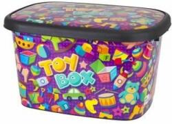 Mizan Cutie pentru depozitare jucarii copii, 12 litri, toy box, multicolor (76946-NU)
