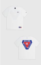 Champion Retro Sport Crewneck T-Shirt Backprint , Alb , L