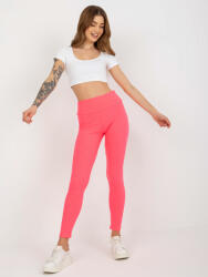  Neon rózsaszín bordázott leggings EM-LG-725.11-neon pink Méret: ONE SIZE