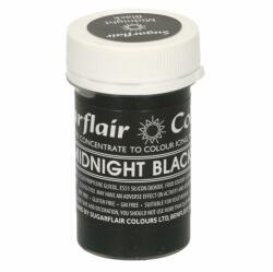 Sugarflair Colours Vopsea gel Midnight Black - negru 25 g