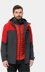 Jack Wolfskin Outdoor kabát Glaabach 3In1 Jkt 1115291 Piros Regular Fit (Glaabach 3In1 Jkt 1115291)