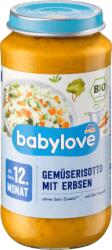 Babylove Meniu Risotto de legume cu mazăre de 12 luni, 250 g