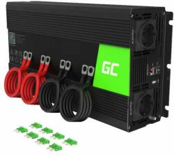 Green Cell Invertor de tensiune 2000W/4000W 12V la 230V Volt USB DC AC Unda sinusoidala pura Green Cell (INV11)