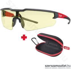 Milwaukee Védőszemüveg sárga, karc és párásodásmentes + Kemény szemüvegtok (HCSG003) (HCSG003)