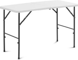 Uniprodo Összecsukható asztal - 120 x 60 x 74, 50 cm - 75 kg - kültéri/beltéri - fehér (UNI_GFT_03)