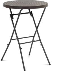 Uniprodo Összecsukható asztal - 79 x 79 x 110 cm - 75 kg - bel-/kültéri - fekete (UNI_GFT_02)
