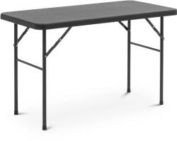 Uniprodo Összecsukható asztal - 121, 60 x 61, 50 x 73, 50 cm - bel-/kültéri - fekete (UNI_GFT_01)