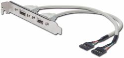 ASSMANN USB Slot Bracket cable, 2x type A-2x5pin IDC AK-300301-002-E (AK-300301-002-E)