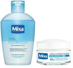 Mixa Optimal Tolerance Bi-phase Cleanser set demachiant de ochi 125 ml + cremă de zi 50 ml pentru femei