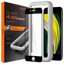 Spigen ALM FC AGL01294 Apple iPhone SE 3 (2022)/SE 2 (2020)/8 4.7 fekete képernyővédő üveg (AGL01294)