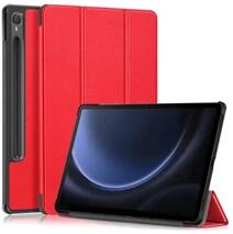 Gigapack GP-149335 Samsung Galaxy Tab S9 FE WIFI (SM-X510)/LTE (SM-X516) piros bőr hatású oldalra nyíló tok (GP-149335)