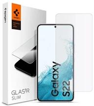 Spigen SLIM AGL04155 Samsung Galaxy S22 5G (SM-S901) átlátszó képernyővédő üveg (AGL04155)