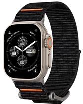 Spigen DURAPRO FLEX AMP05981 Apple Watch Series 3/Series 2/Series 1 42mm barna/narancssárga pótszíj (AMP05981)