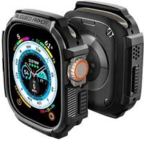 SPIGEN RUGGED ARMOR ACS03141 Apple Watch Ultra 2/Ultra 49mm fekete műanyag óra keret (ACS05456)