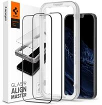 Spigen ALM FC AGL03377 Apple iPhone 13 Pro Max 2db fekete képernyővédő üveg (AGL03377)