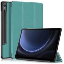 Gigapack GP-149334 Samsung Galaxy Tab S9 FE LTE (SM-X516)/WIFI (SM-X510) sötétzöld bőr hatású oldalra nyíló tok (GP-149334)