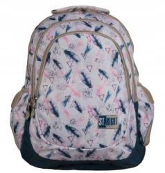 ST.RIGHT Iskolai hátizsák 4 rekeszes ST. RIGHT BP-06-PIORKA-BOHO Feather (K15156)