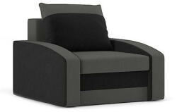  HEWLET fotel, normál szövet, hab töltőanyag, szín - szürke / fekete