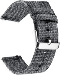 Ricardo Curea Quick Release 20 mm, nailon, negru, cataramă din oțel (Garmin Venu, Venu Sq, Venu Sq 2, Venu 2 plus etc. )