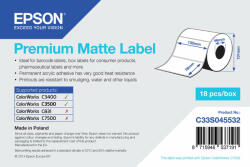 Epson Premium Matte Label Fehér (C33S045532)