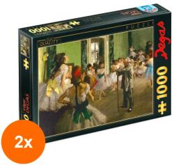 D-Toys Set 2 x Puzzle 1000 Piese D-Toys, Edgar Degas, The Ballet Class (OTD-2xTOY-72801-02) Puzzle
