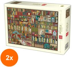 DEICO Set 2 x Puzzle 1000 Piese, Deico, Raftul cu Carti (OTD-2xTOY-76434) Puzzle