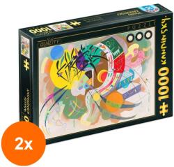 D-Toys Set 2 x Puzzle 1000 Piese D-Toys, Wassily Kandinsky, Curba Dominanta (OTD-2xTOY-72849-06) Puzzle