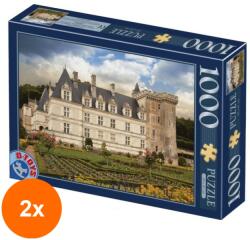 D-Toys Set 2 x Puzzle 1000 Piese D-Toys, Castelul Villandry (OTD-2xTOY-67562-04) Puzzle