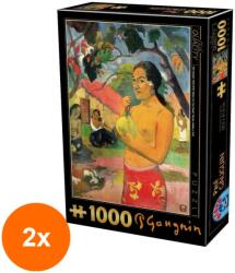 D-Toys Set 2 x Puzzle 1000 Piese D-Toys, Paul Gauguin, Where are you going? (OTD-2xTOY-72818-02) Puzzle