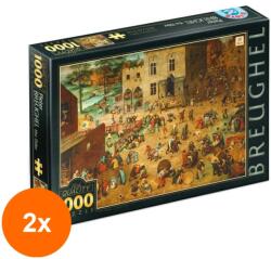 D-Toys Set 2 x Puzzle 1000 Piese D-Toys, Bruegel cel Batran, Jocuri de Copii (OTD-2xTOY-73778-06) Puzzle