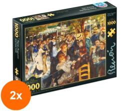 D-Toys Set 2 x Puzzle 1000 Piese D-Toys, Pierre-Auguste Renoir, Dance at Le Moulin de la Galette (OTD-2xTOY-66909-06) Puzzle