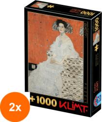 D-Toys Set 2 x Puzzle 1000 Piese D-Toys, Gustav Klimt, Portrait of Fritza Riedler (OTD-2xTOY-66923-13) Puzzle