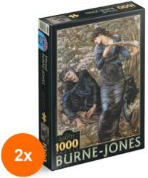 D-Toys Set 2 x Puzzle 1000 Piese D-Toys, Edward Burne Jones, The Beguiling of Merlin (OTD-2xTOY-72733-02) Puzzle