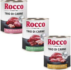 Rocco 24x800g Rocco Classic Trio di Carne nedves kutyatáp-- Mix 3 változattal