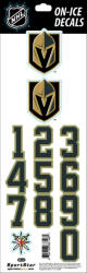 Sportstape ALL IN ONE HELMET DECALS - LAS VEGAS GOLDEN KNIGHTS Védősisakszám
