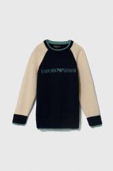 Giorgio Armani gyerek pamut pulóver sötétkék, könnyű - sötétkék 130