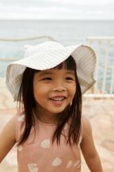 Liewood gyerek pamut sapka Amelia Seersucker Sun Hat With Ears lila, pamut - lila 9-12 hónap