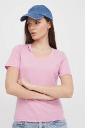 United Colors of Benetton pamut póló női, rózsaszín - rózsaszín XS - answear - 6 190 Ft