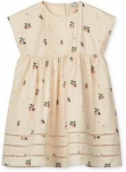 Liewood gyerek pamutruha Gudrun Printed Dress rózsaszín, mini, harang alakú - rózsaszín 110