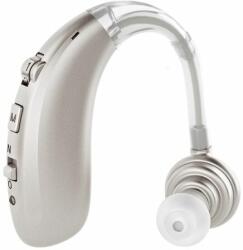  Hallókészülék, hangerősítő, intelligens zajcsökkentő, újratölthető (ezüst)