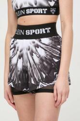 Plein Sport rövidnadrág női, fekete, mintás, magas derekú - fekete L