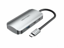 Vention USB-C -> HDMI/3*USB3.0/RJ45/TF/SD/PD , konverter (CNDHB) - onlinepatron