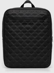 Giorgio Armani bőr hátizsák fekete, férfi, nagy, sima - fekete Univerzális méret - answear - 149 990 Ft
