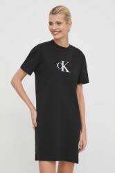 Calvin Klein pamut ruha fekete, mini, egyenes - fekete XS - answear - 18 990 Ft
