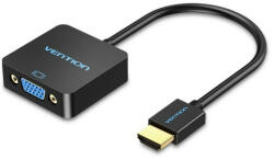Vention HDMI -> VGA, 0, 15m, (+ Micro USB/F & Audio Port, fekete), konverter (42161) - onlinepatron