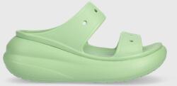 Crocs papucs Classic Crush Sandal zöld, női, platformos, 207670, 207521 - zöld Női 36/37