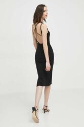 Calvin Klein ruha fekete, midi, testhezálló - fekete L - answear - 48 990 Ft